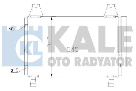 TOYOTA Радиатор кондиционера Yaris 1.0/1.3 05- KALE 390100