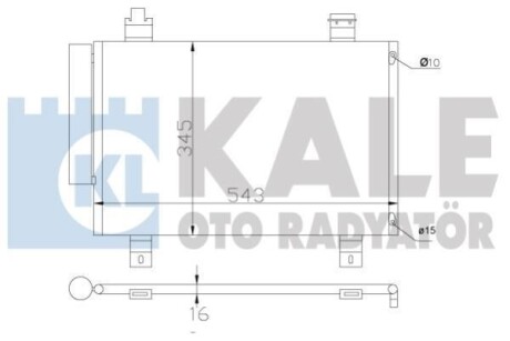 SUZUKI Радиатор кондиционера Swift III,IV 05- KALE 394000