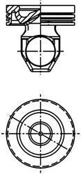 Поршень двигуна KOLBENSCHMIDT 40265600 (фото 1)