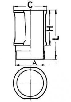 Гільза циліндра двигуна KOLBENSCHMIDT 89301110 (фото 1)