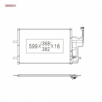 Радиатор кондиционера KOYO CD060531
