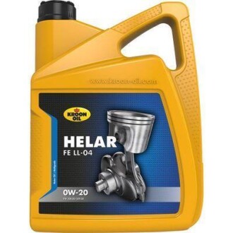 Моторное масло Helar FE LL-04 0W-20 синтетическое 5 л KROON OIL 32498 (фото 1)