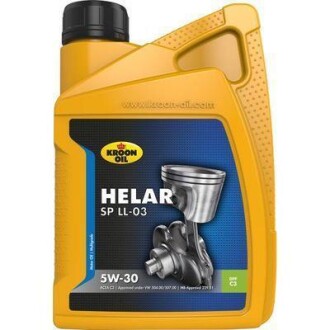 Моторное масло Helar SP LL-03 5W-30 синтетическое 1 л KROON OIL 33094 (фото 1)