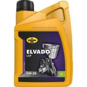 Моторное масло Elvado LSP 5W-30 синтетическое 1 л KROON OIL 33482 (фото 1)