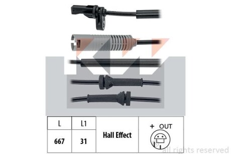 Датчик ABS Kw 460 076