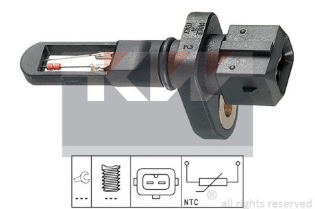 Датчик температури повітря (аналог EPS 1.994.001/Facet 10.4001) Kw 494 001