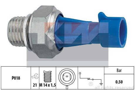 Датчик давления масла Kw 500 143