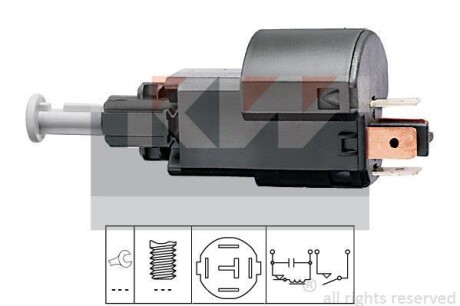 Датчик педалі гальм/зчеплення (аналог EPS 1.810.156/Facet 7.1156) Kw 510 156