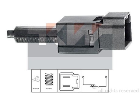 Датчик педалі гальм/зчеплення (аналог EPS 1.810.165/Facet 7.1165) Kw 510 165