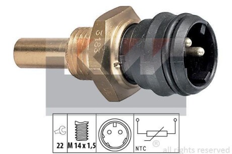 Датчик температури охолодж. рідини/масла/топлива (аналог EPS 1.830.183/Facet 7.3183) Kw 530 183