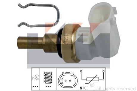 Датчик температури охолодж. рідини/масла/топлива (аналог EPS 1.830.360 /Facet 7.3360) Kw 530 360