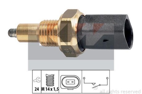 Датчик заднього ходу (аналог EPS 1.860.256/Facet 7.6256) Kw 560 256