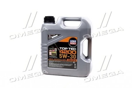 Масло моторн. TOP TEC 4200 5W-30 API SM/CF ACEA A3-04/B4-04/C3-04 (Канистра 4л) LIQUI MOLY 3715 (фото 1)