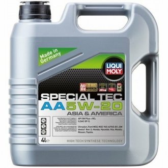 Моторное масло Special Tec AA 5W-20 синтетическое 4 л LIQUI MOLY 7621 (фото 1)