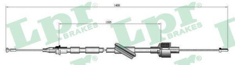 Тросик сцепления LPR C0104C