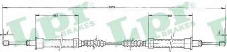 Тросик стояночного тормоза LPR C0523B (фото 1)