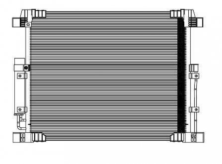 Радиатор кондиционера (без ресивера) Infiniti FX35/QX70 (08-) LUZAR LRAC 14F0A