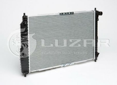 Радиатор охлаждения Авео T200(02-)/Т250(06-) (L=600) МКПП (с конд) (алюм-паяный) LUZAR LRc CHAv05125 (фото 1)