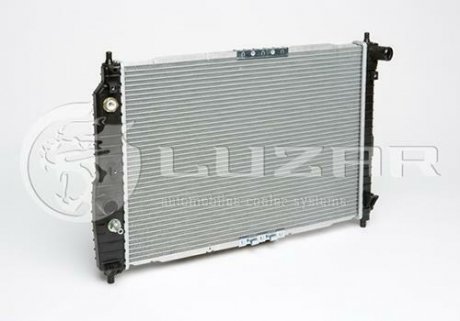 Радиатор охлаждения Авео T200(02-)/Т250(06-) (L=600) АКПП (с конд) (алюм-паяный) LUZAR LRc CHAv05226 (фото 1)