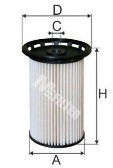 Фільтр паливний (змінний елемент) M-FILTER DE3138 (фото 1)