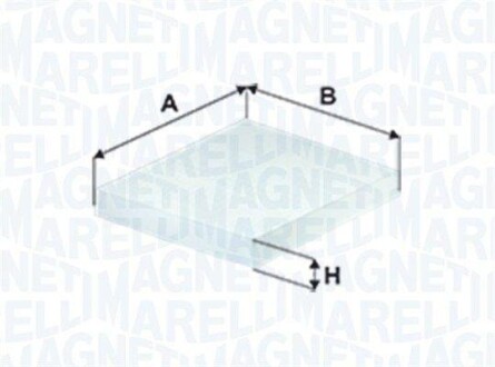 Фильтр салона SUZUKI SX4 13- MAGNETI MARELLI 350203066530 (фото 1)