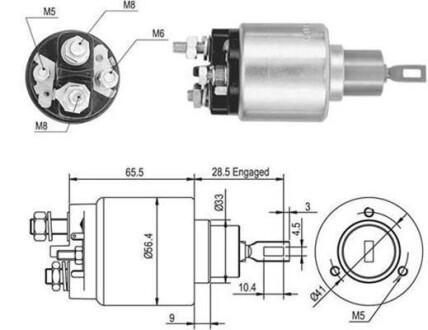 Втягивающее реле BMW E34 [] MAGNETI MARELLI 940113050048 (фото 1)