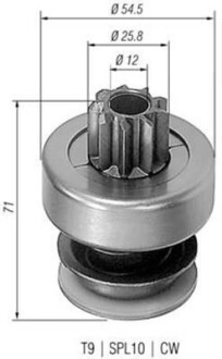 Бендикс (z=9) VW LT 2,4D AUDI-100D/TD DB 200-300D/TD [940113020061] MAGNETI MARELLI AMB0061 (фото 1)