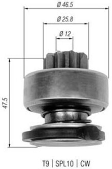 Бендикс (z=9) OPEL 1,8 CITROEN XM 2,0 PEUGEOT 306 1,8/2,0 RENAULT [940113020329] MAGNETI MARELLI AMB0329