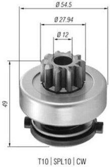 Бендикс (z=10) DB W124/202 OM601,602,604,605 (в т.ч.Sprinter) [940113020365] MAGNETI MARELLI AMB0365 (фото 1)