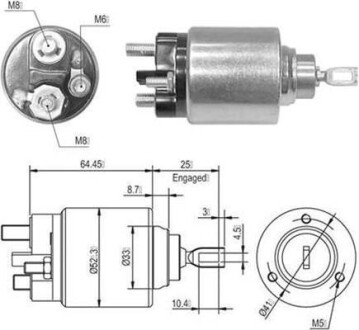 Втягивающее реле FORD Mondeo -00, Scorpio -98. [940113050010] MAGNETI MARELLI AME0010