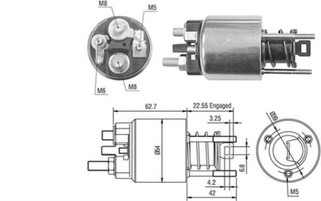 Втягивающее реле BMW E36/46 - [940113050423] MAGNETI MARELLI AME0423