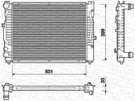 Радіатор охолоджування MAGNETI MARELLI BM712