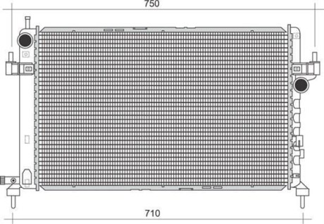 Радиатор OPEL CORSA C 1.3 CDTI-1.7 CDTI [350213977000] MAGNETI MARELLI BM977 (фото 1)