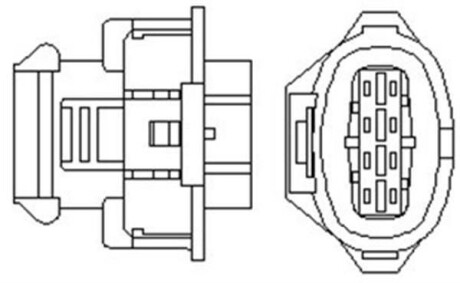 OPEL лямбда зонд Astra H, Zafira B, Vectra C, 1,6-1,8 MAGNETI MARELLI OSM030