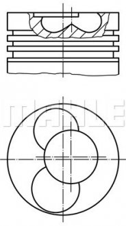 Поршень двигуна MAHLE / KNECHT 028 20 00 (фото 1)