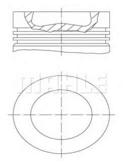 Поршень двигуна MAHLE / KNECHT 028 PI 00121 002 (фото 1)