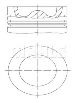 Поршень VOLVO FH12 D12A 131.0 MAHLE / KNECHT 038 43 00 (фото 1)