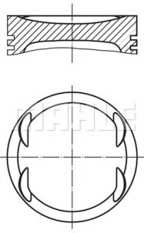 Поршень MAHLE / KNECHT 0830800 (фото 1)