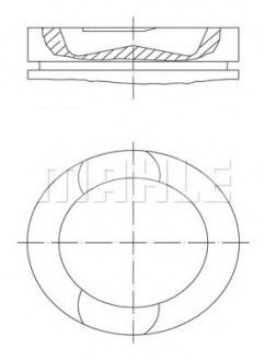 Поршень RVI Dxi 11 Eu4/5 123.01mm (Mahle) MAHLE / KNECHT 209 73 00 (фото 1)