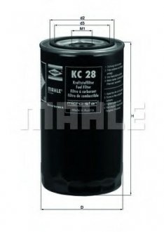 Фильтр топливный Mahle MAHLE / KNECHT KC28