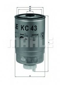 Фільтр паливний Iveco MAHLE / KNECHT KC43 (фото 1)