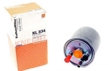 Фільтр паливний Renault Kangoo 1.5DCI 08- (с датчи MAHLE / KNECHT KL834 (фото 1)