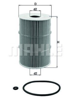 Фильтр масляный MAHLE / KNECHT OX378D