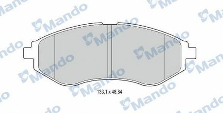 Гальмівні колодки до дисків MANDO MBF015186 (фото 1)