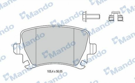 Колодки дискового тормоза MANDO MBF015194 (фото 1)