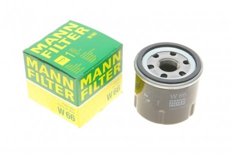 Фільтр масляний двигуна (вир-во) MANN W66 (фото 1)