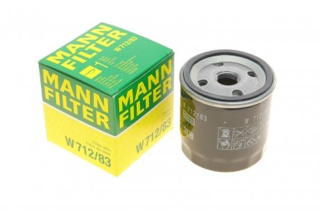 Фильтр масляный двигателя MANN W712/83