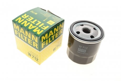 Фильтр масляный двигателя MANN W712 (фото 1)