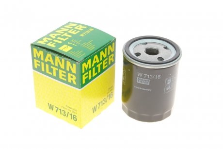 Фильтр масляный двигателя MANN W713/16 (фото 1)