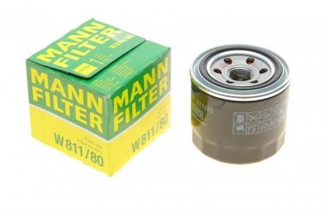 Фильтр масляный двигателя MANN W811/80 (фото 1)